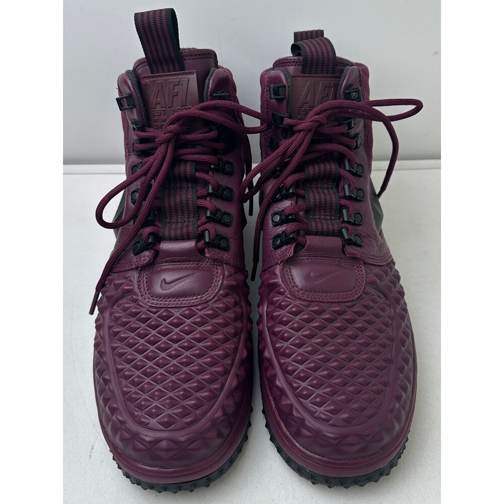 Nike Lunar Force 1 Duckboot '17 Bordeaux / Black Sneakers Men's Sz 10 - Picture 2 of 9